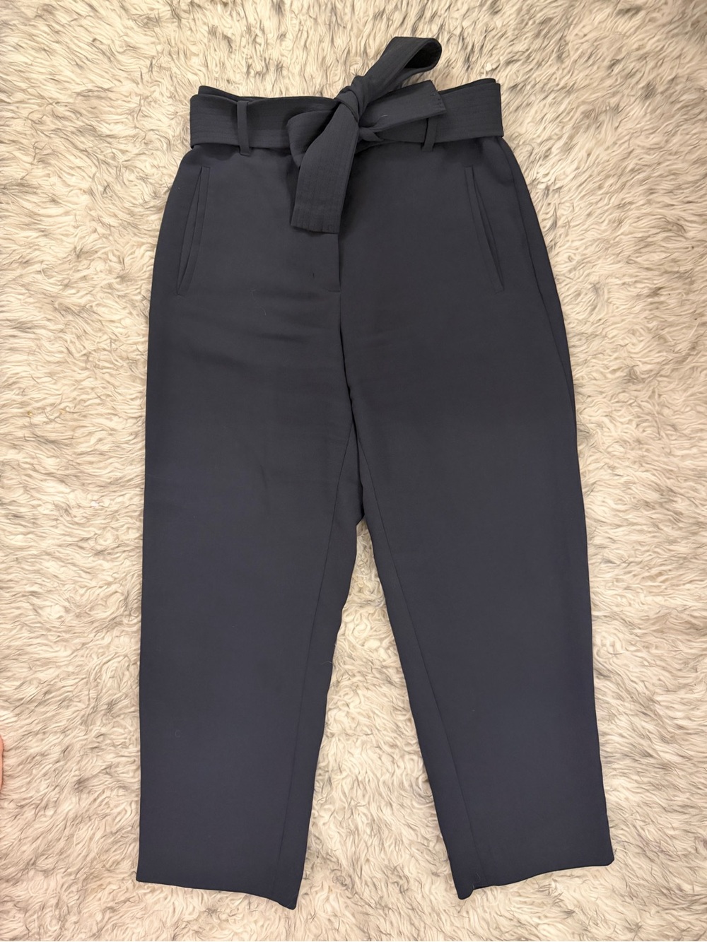 Wilfred Tie-Front Pant - Peppercorn Grey